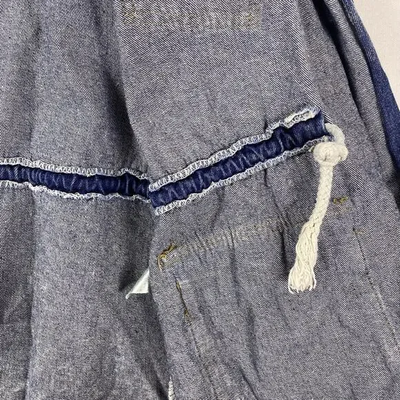 Vintage 90s Hooded Denim Jacket M/L | Stonewash Snap Front Festival Jacket Layer - Picture 10 of 16